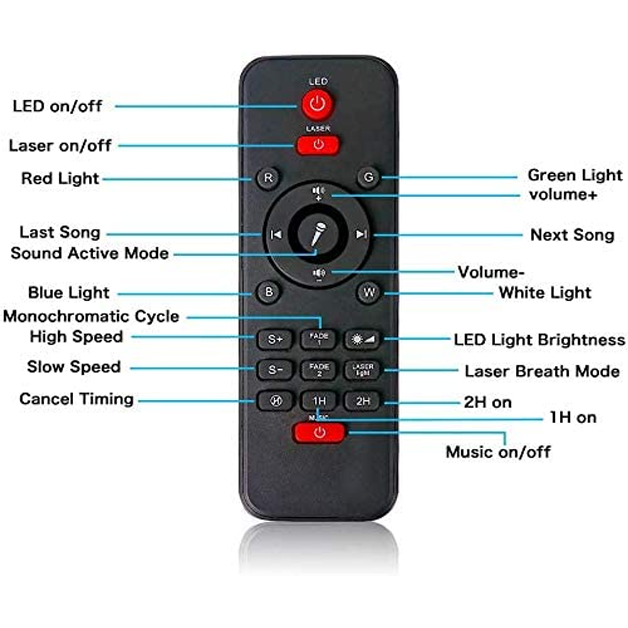 starlight projector remote